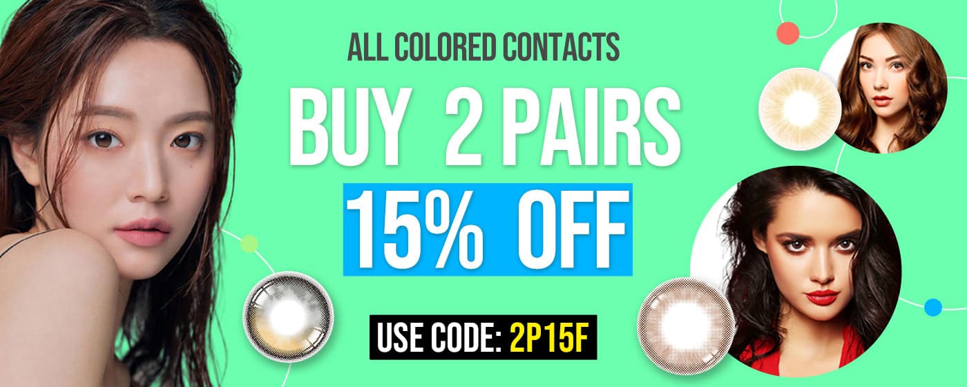 colored contacts sale event, except for astigmatism