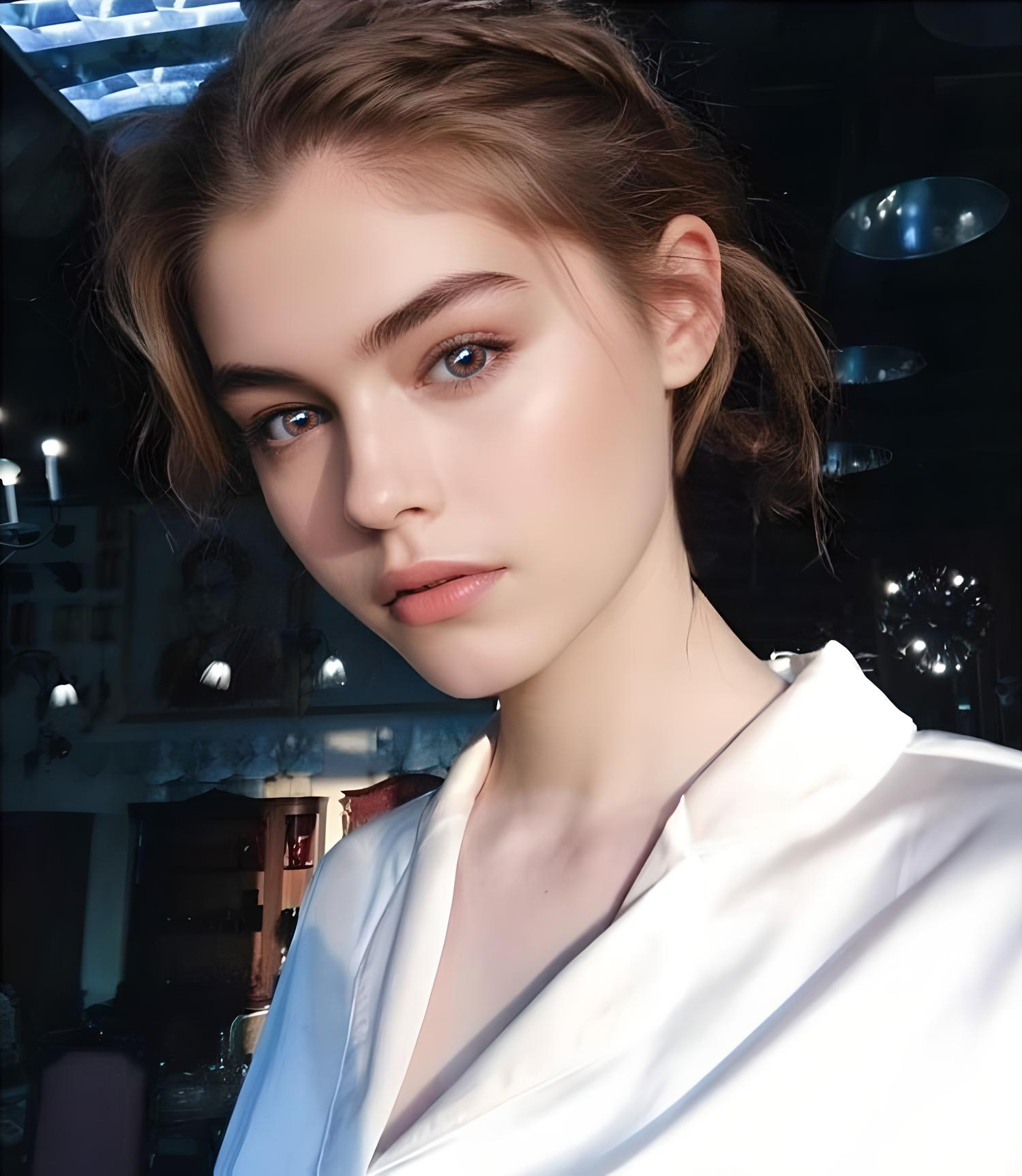 astigmatism colored contact lens, sparkle choco toric, watery dewy Korean SNS popular trend colored contacts, Queencontacts