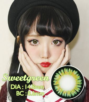 【Yearly / 2 Lenses】 ICK Sweet 3 Green  /667