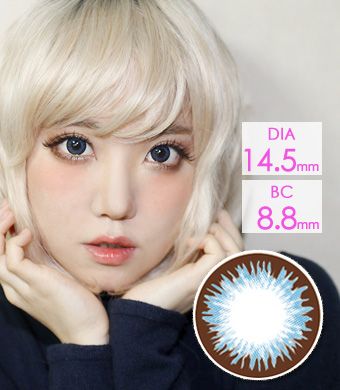 【 Yearly / 2 Lenses】 Denise  Blue (VF)  /1206