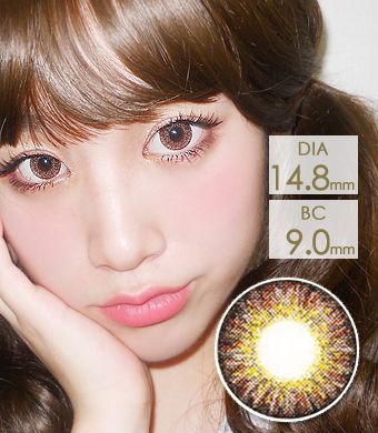 【 Yearly / 2 Lenses】 Sweet Big C type Brown / 1142</BR>