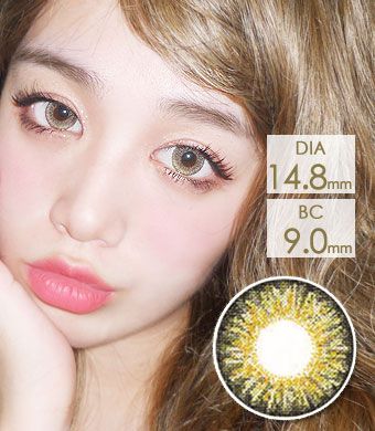 【 Yearly / 2 Lenses】 Sweet Big C type Hazel / 1143</BR>