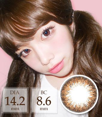 【Monthly / 2 Lenses】 Ann ADD Cat Brown / 1458