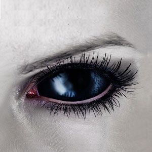 BEST 【Sclera Contact Lenses】  Black Vampire Sclera Contact Lenses 2202 / 22mm / 1489