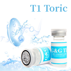 【Clear Toric / Astigmatism1Pair】T1 Toric  clear contact lenses  /700 <br> DIA:14.0mm