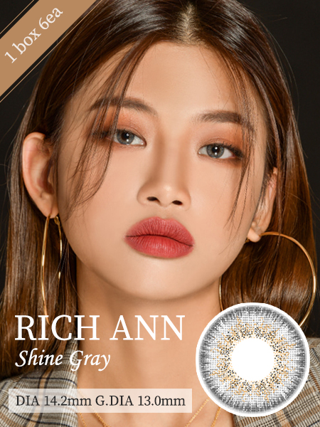 [1day/6EA] RICH ANN Shine Gray / 1557
