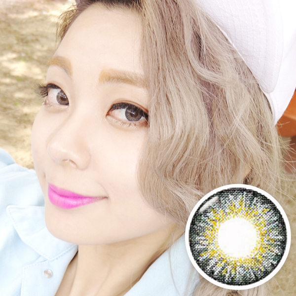 【 Yearly / 2 Lenses】 Chloe / 14.5mm / gray   / 1002