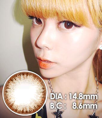 【Yearly / 2 Lenses】 Jewelry  Brown   14.8mm /060