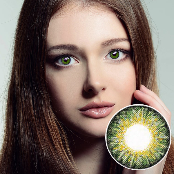 【 Yearly / 2 Lenses】 Chloe / 14.5mm /  Green   / 1003