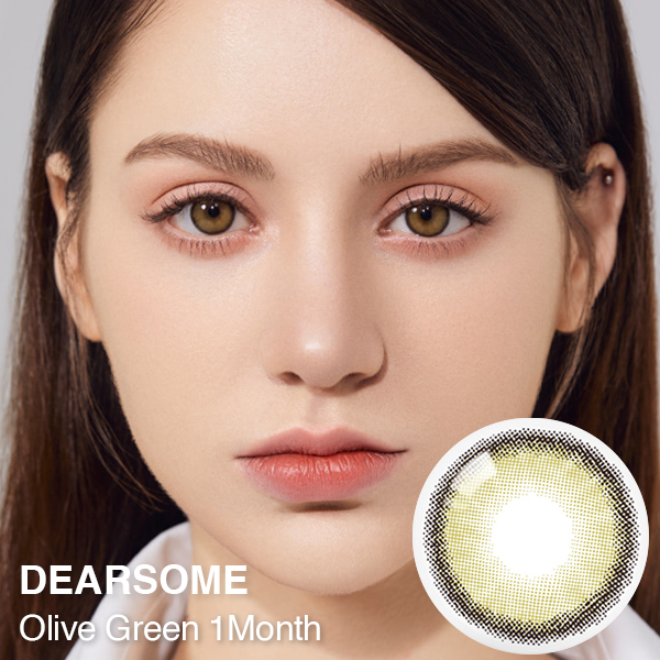 HOT【OLOLA LENS】 DEARSOME 1Month Olive Green / 1788