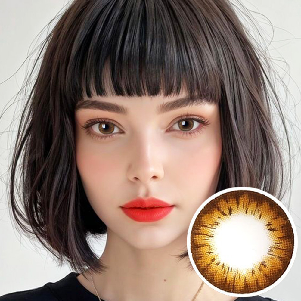 【Yearly / 2 Lenses】 Avril (A132) Brown /1242