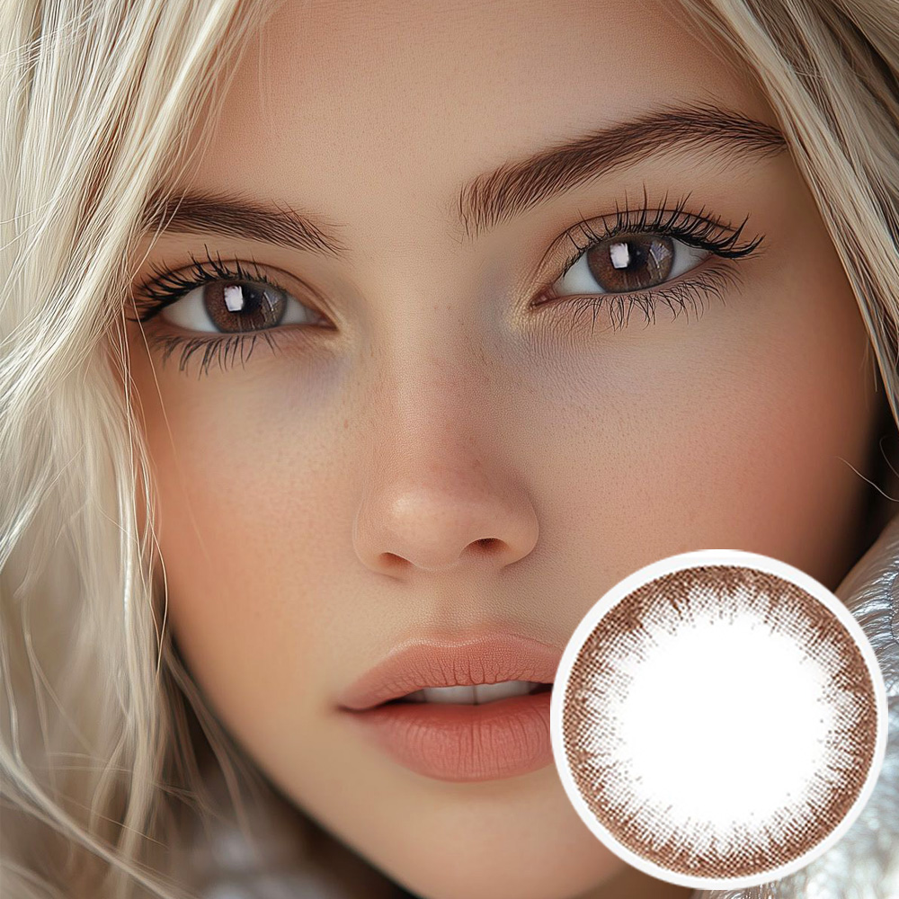 Silicone 【Yearly / 2 Lenses】 JeJe -S Choco /1252