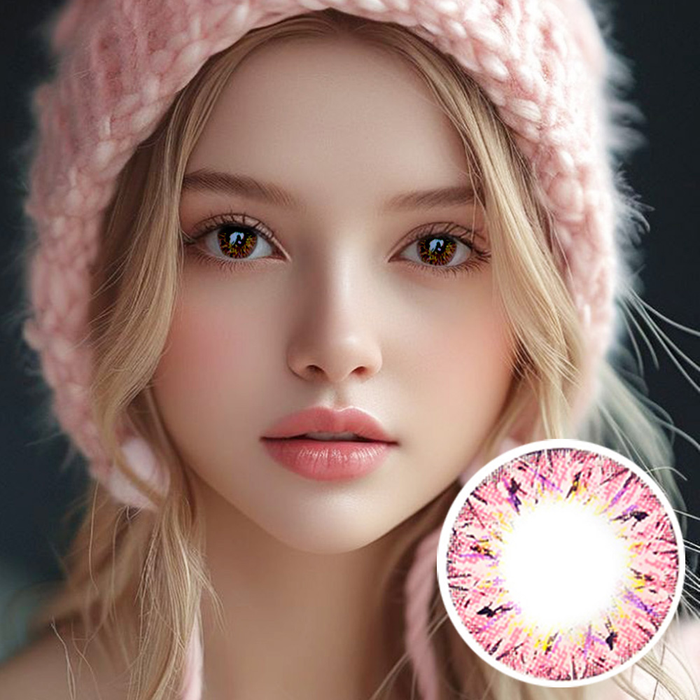【Yearly / 2 Lenses】 VILLEA Pink /1264