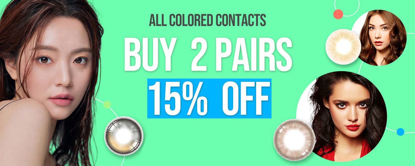colored contacts sale event, except for astigmatism