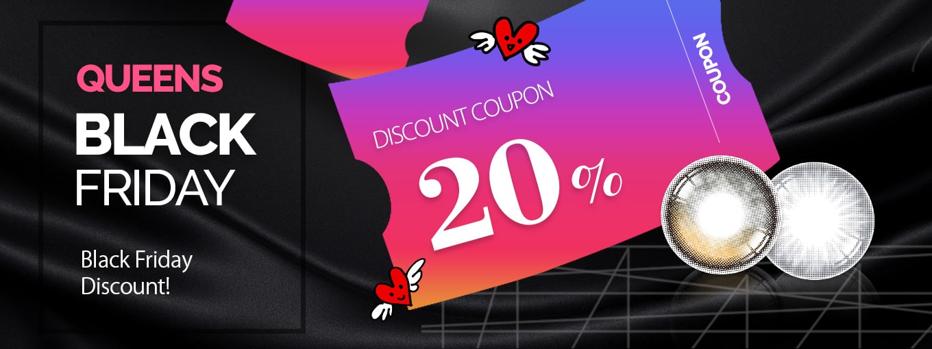korean popular colored contacts blackfriday sale event, Queencontacts