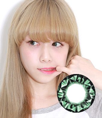 VASSEN Kitty Kawaii Diamond 3 tone Green   15mm /027