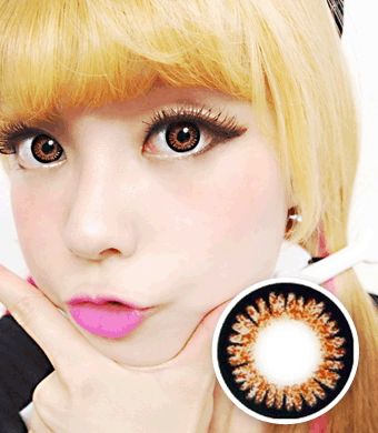 【 Yearly / 2 Lenses】 ICK Sweet 3 Brown  /665