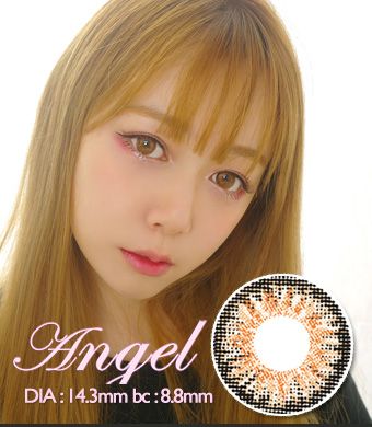  【 Yearly / 2 Lenses】 Angel  BROWN /1342