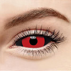 【Sclera Lenses 】 Black+Red Sclera 2217 / 22mm / 1492