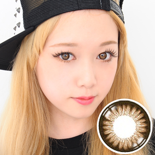【Yearly / 2 Lenses】 GLAM Madonna Brown   14.0mm /055